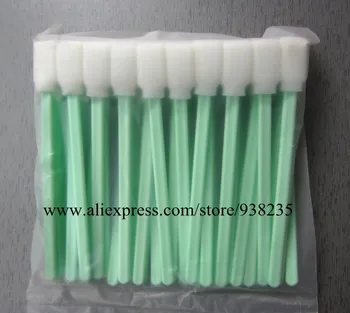 

100pcs Solvent Swabs Sponges Rod Cleaning for Large Format Printer Water-based And All Solvent Printhead