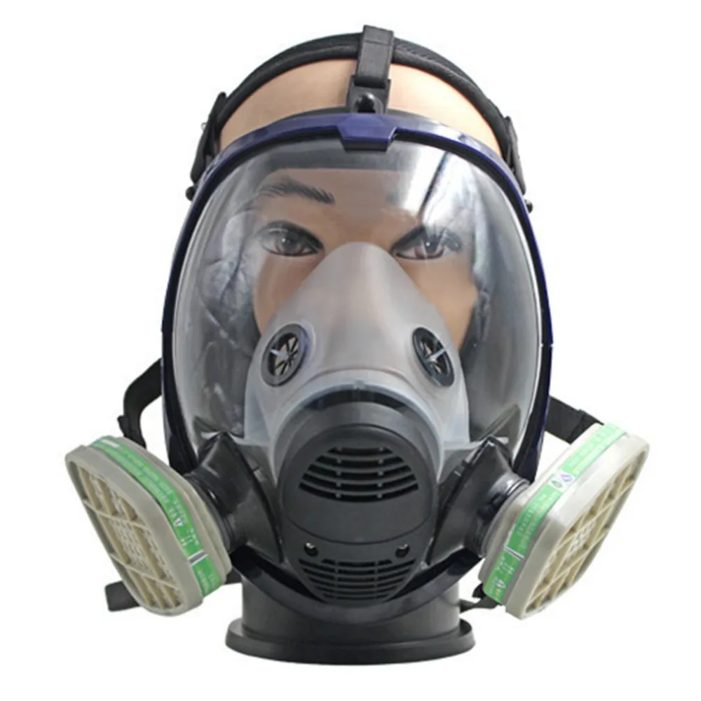

Full Facepiece Respirator Gas Mask Anti-dust Anti Ammonia Gas Safety Mask with Filter for Industry Painting Spraying