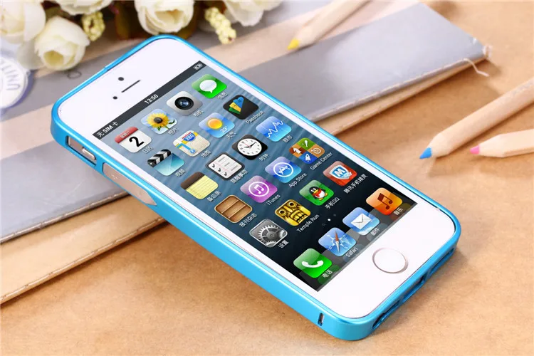 upgraded metal bumper case for iphone 5s 4s (15)