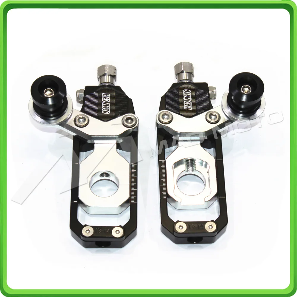 Motorcycle Chain Tensioner Adjuster with paddock bobbins kit for