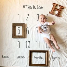 font b Baby b font Girl Boy Blankets Swaddle Wrap Creative Muslin Blankets Kids Letter