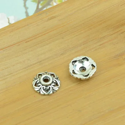 

free shipping 300pcs/lot A2561 antique silver beads cap alloy charm bead fit jewelry making 10X10MM wholesale