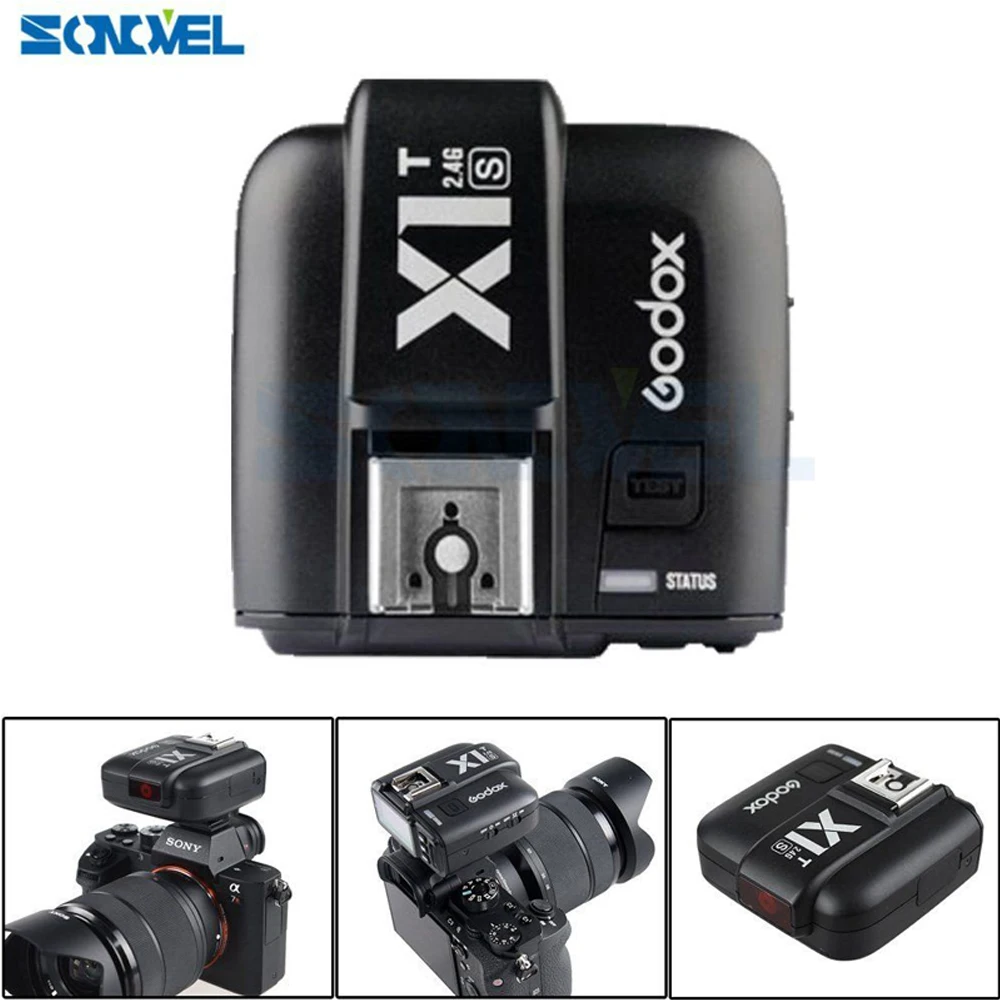 Godox X1S ttl 1/8000s 2,4G Беспроводной триггер Trans mi Т для sony A6500 A6300 A9 A7II A7SII A7RII цифровых зеркальных камер с mi обуви X1T-S