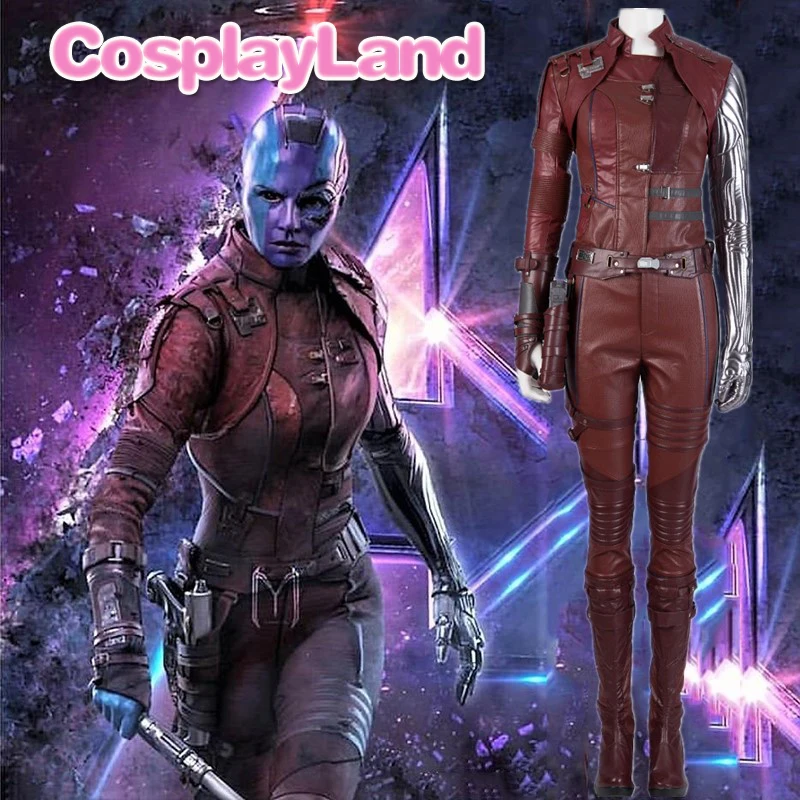 Nebula Cosplay Costume Adult Women Avengers Endgame Evil Nebula Halloween Christmas Party Sex Costumes Outfit customized