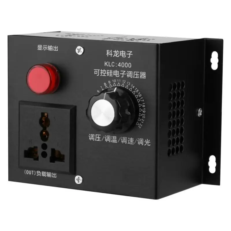 4000W AC 220V SCR Variable Voltage Controller For Fan Speed Motor