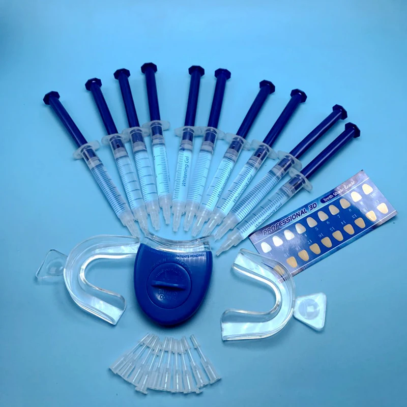 Teeth Whitening Gel Dental Bleaching System Oral Hygiene Care Gel Kit Tooth Whitener With LED Light 3