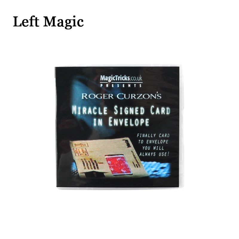 

Miracle Signed Card Magic Tricks Signature Prophesied Card In Envelope (Gimmicks+DVD) Close-Up Stage Magic Props