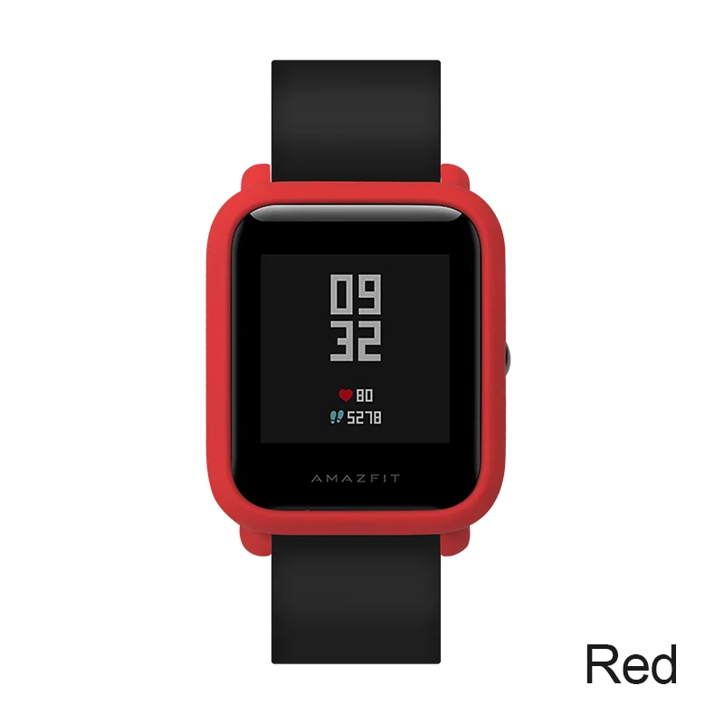 Sikai для Xiaomi huami Amazfit часы аксессуары корпус для huami Amazfit Bip бит молодежное издание(темп Lite) защитный чехол - Цвет: Red