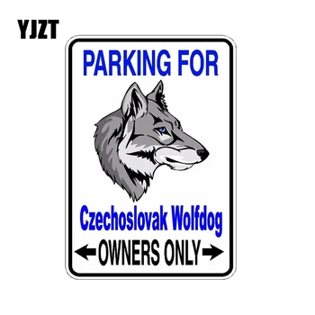 

YJZT 10*14.2CM Czechoslovak Wolfdog Dog Drawing Car Bumper Car Sticker C1-4407