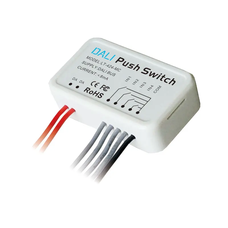 

LTECH LT-424-MC;DALI Broadcast Push Switch DALI Group Control DALI Push Switch