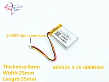 3 thread the video recorder Mio MiVue 388 Capacity 600MAH model 582535 602535 P polymer thium battery