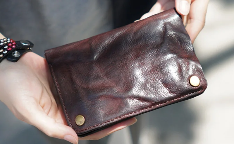 AETOO The original male money lady makes the old leather handmade leather, eighty percent off retro wallet, simple wallet