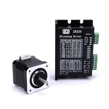 4218HB2 stepper motor + 2H320 drive set body height 40MM torque 0.5N.m 128 subdivision thb7128 step motor drive control panel 128 3 a current subdivision control module