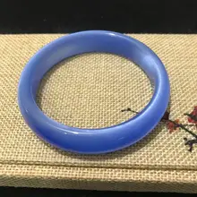 Koraba ювелирные изделия китайский натуральный синий Лаванда натуральный нефрит браслет 60 мм