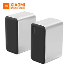 Xiaomi Bluetooth компьютерные колонки 12 Вт 2,4 ГГц двойной бас стерео портативный Aux DSP с микрофоном светодиодный индикатор