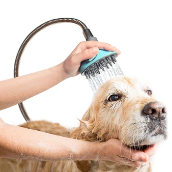 

Pet Bathing Tool Shower Sprayer for Dogs Pet Dog Bath Artifact Bath Brush, Dog & Cat Bathe & Massage, Bathtub & Garden Adapter,