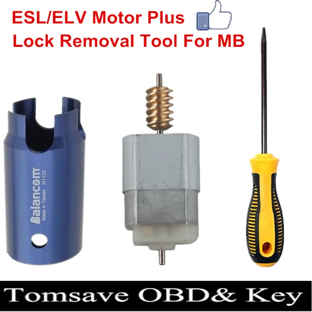 Esl/elv Motor Steering Lock Wheel Motor With Pin Extractor Tool