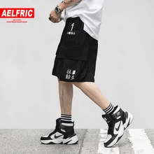 Эльфрик шорты Карго мужские хип-хоп Лето Письмо с вышивкой и принтом модные Повседневное Мужской по колено короткие штаны для уличного бега