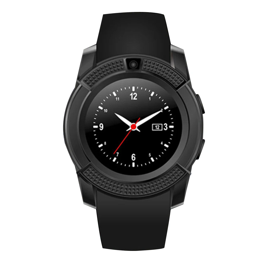 E EDC V8 Bluetooth Smart часы 1 22 ''круглый Экран Поддержка sim карта TF Камера SmartWatch для samsung