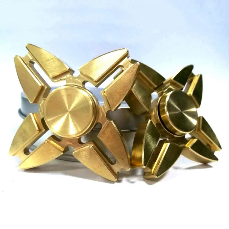 High Quality Gold Fidget Hand Spinner Finger Tri-Spinner Metal Spinner For Autism ADHD Anxiety Stress Toy Gift High Quality Gold Fidget Hand Spinner Finger Tri-Spinner Metal Spinner For Autism ADHD Anxiety Stress Toy Gift
