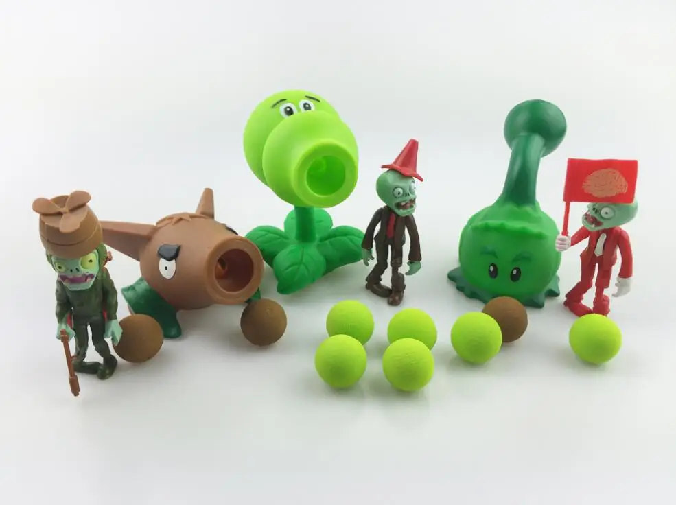 PVZ Растения против Зомби Peashooter ПВХ фигурка модель игрушки высококачественные игрушки подарки игрушки для детей