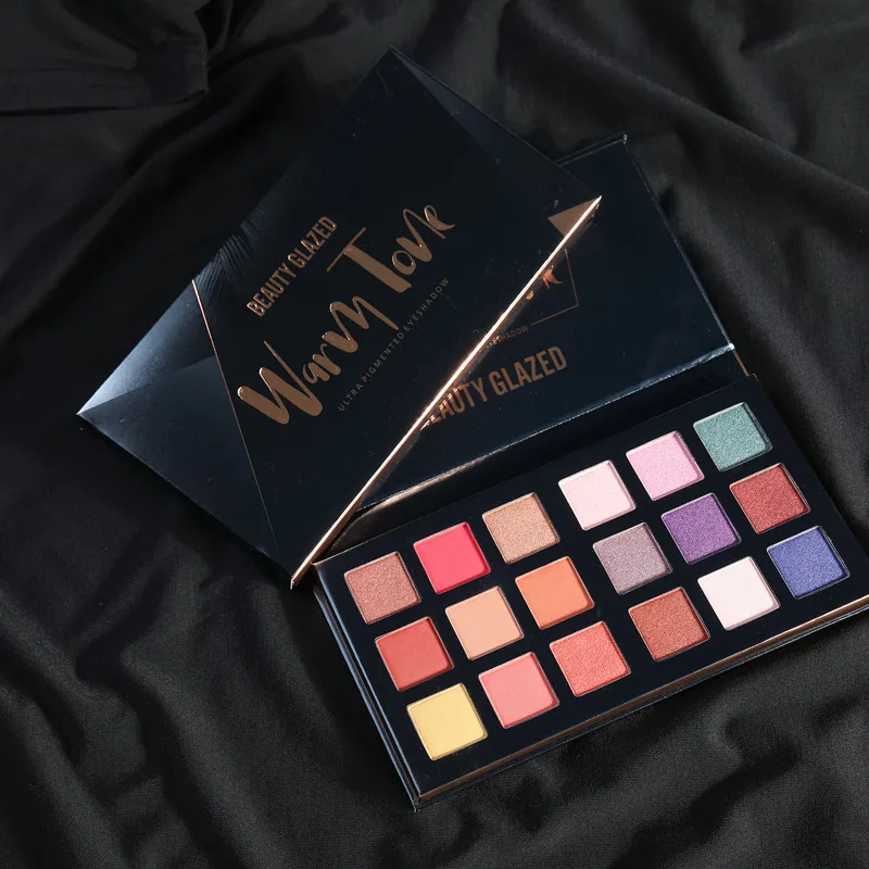 

New Hot Beauty Glazed 18 Color Pro Eye Shadow Palette Long Lasting Shimmer Matte Pigment Eyeshadow Pallete Cosmetics Makeup