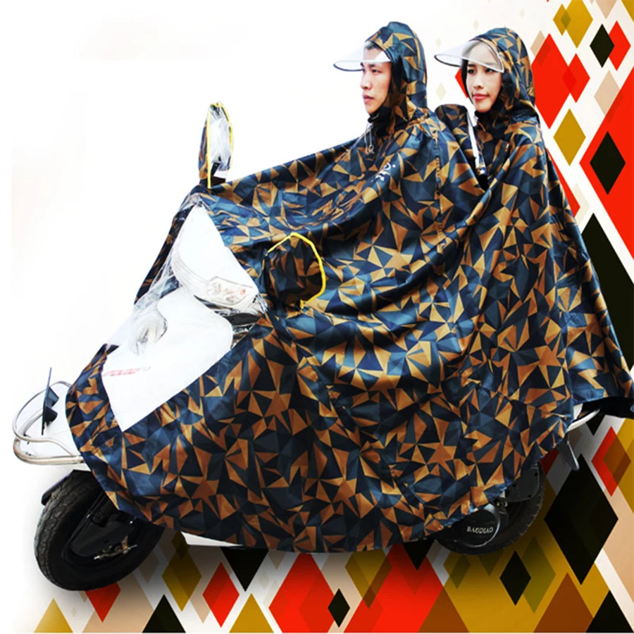 Outdoor Motorcycle Rain Poncho Oxford Cloth Large Safe Cover Rain