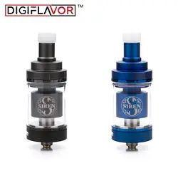 4 шт./лот Digiflavor Siren V2 GTA MTL Tank 24 мм версия 4,5 мл Танк регулировки воздушного потока обновлен siren 2 MTL Танк против Zeus