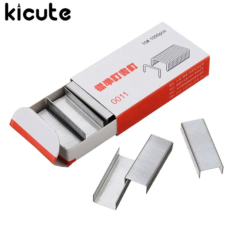 Kicute New 1000 Staples NO.10 Staple for Stapler Standard Staples for