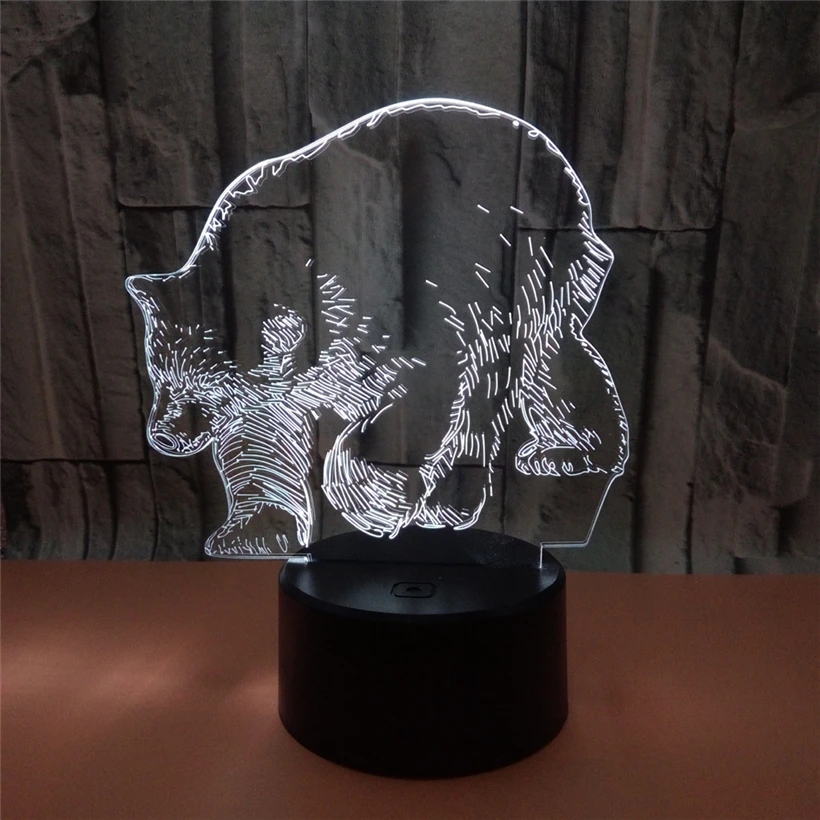 bear 3D night light (3)
