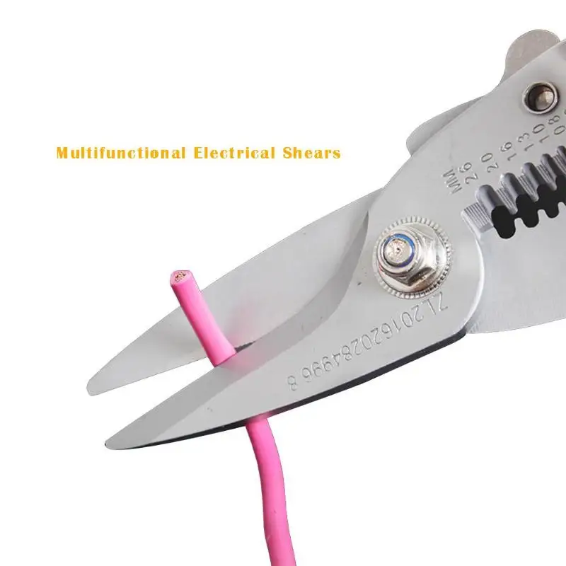 Многофункциональная Бытовая ножницы обжимные клещи для зачистки проводов провода резак для зачистки инструменты