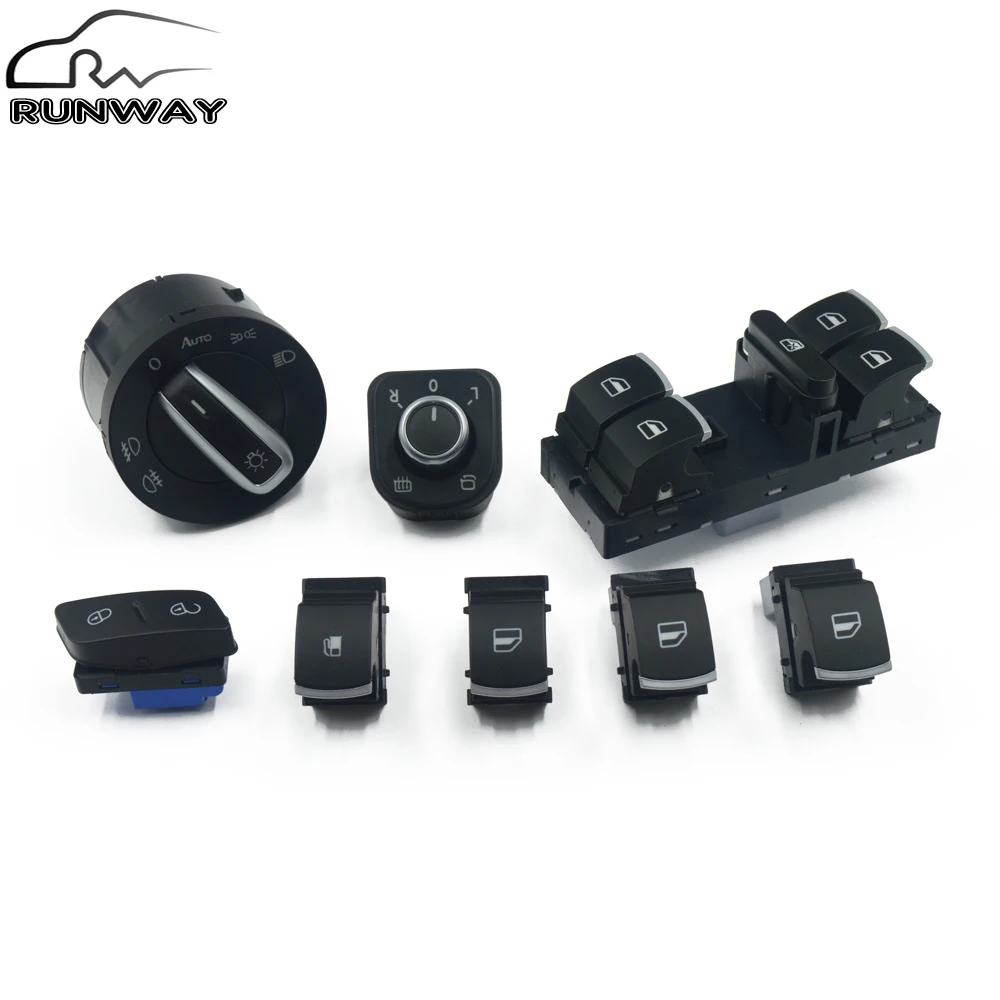 Передняя фара с зеркалом для VW Jetta Golf MK5 6 Tiguan RABBIT 5ND959857 1KD959833 1K0962125|headlight mirror|window control