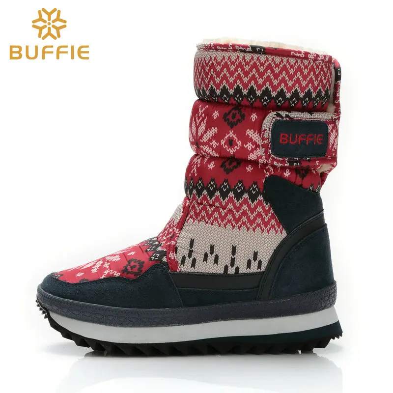 2017 family Women and children hot sell shoes warm antiskid boots free ship plus size 27 to 41 fashion waterproof flower boot
