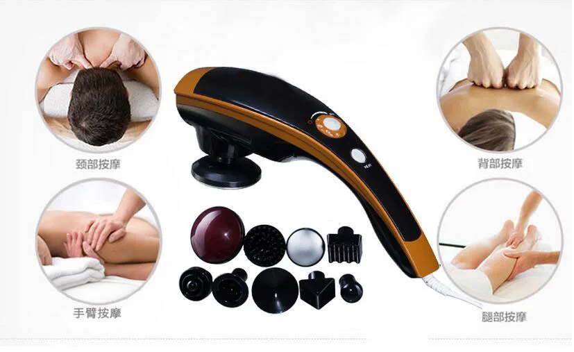 Dolphin Shape Infrared Electric Kneading Cervical Vertebra Massage Electric Beating Massager Full Body Massage Stress Release 