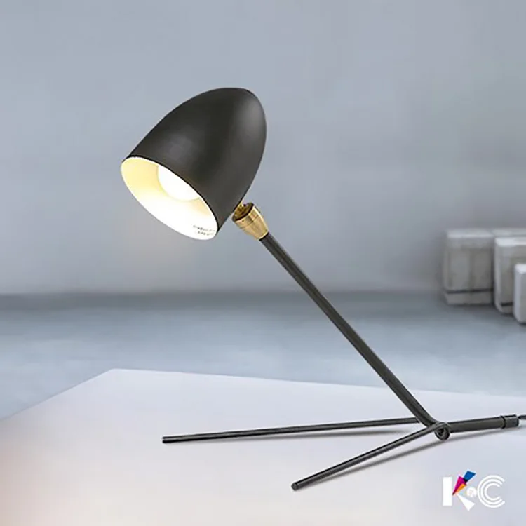 

QUKAU Simple scaffold table lamp E27 socket bedroom bedside creative learning desk robot Hostel Trim desk lamp