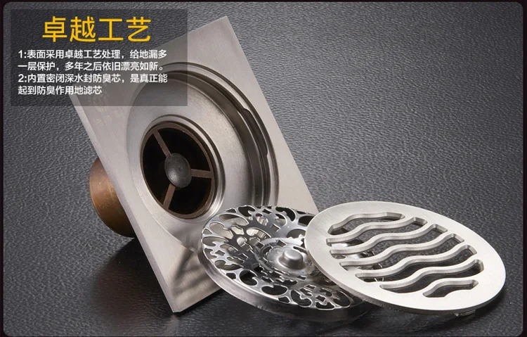 Слив coppersmith ванная комната трап медный душ квадратный античный дезодорант трап медный дезодорант трап
