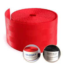 Cinturón de seguridad retráctil Universal para coche, accesorio de correa de 4,8x380cm, rojo o negro, frontal de carreras, 3 puntos, para furgoneta