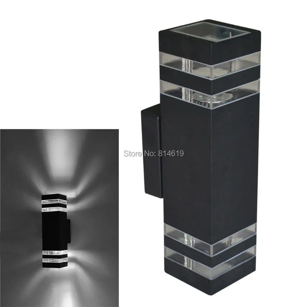 black modern outdoor lights