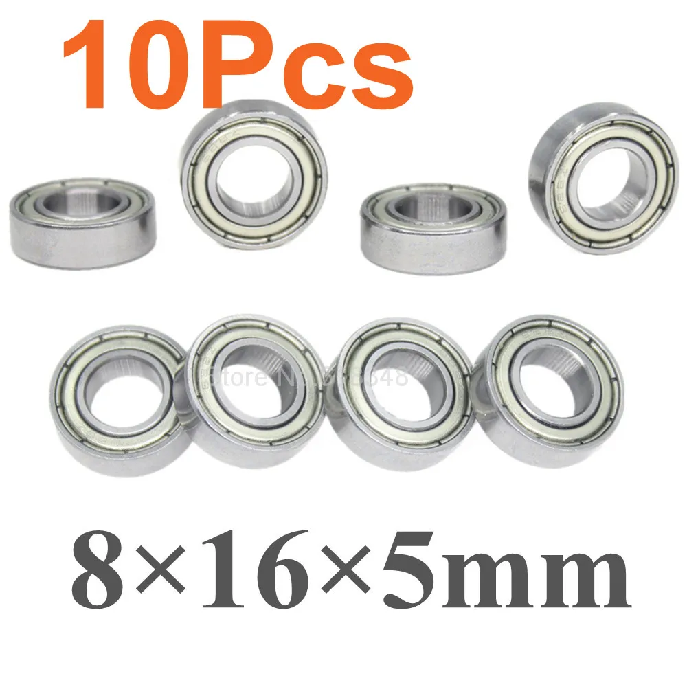 

10Pcs Ball Bearings 8x16x5mm 85763 For RC Cars 1/8 1/10 Remote Control Buggy Monster Traxxas HPI Associated Axial Redcat HSP