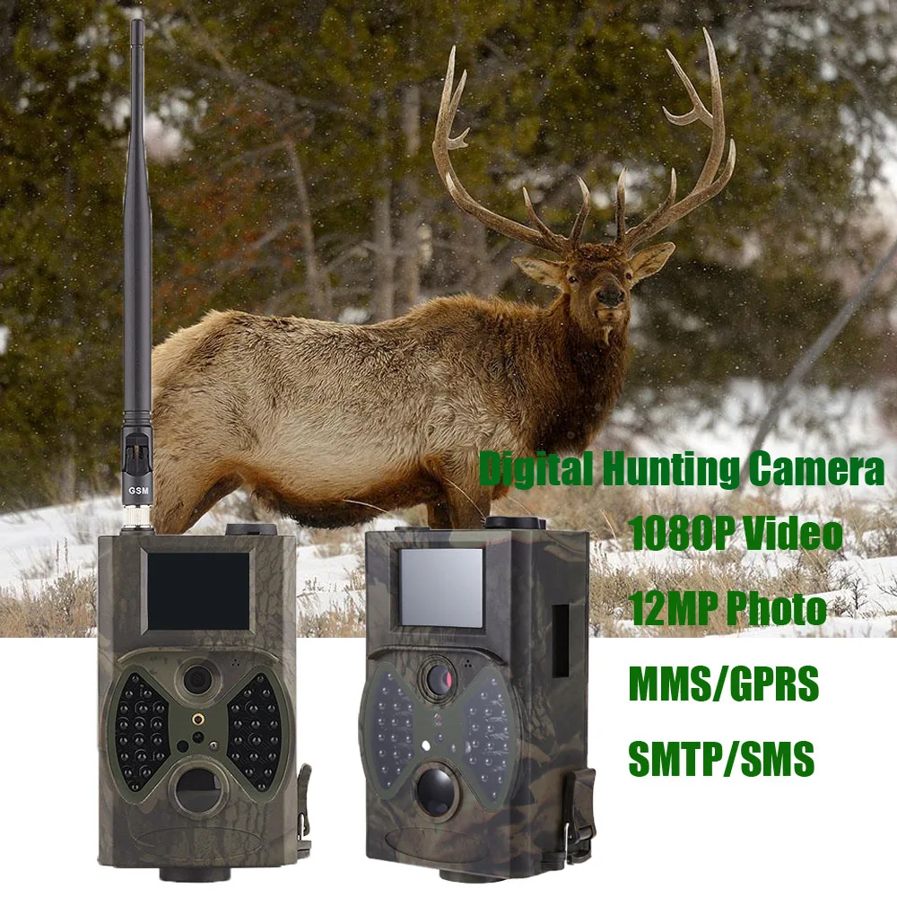 HC 300M Trail Hunting Camera 12MP 1080P MMS SMTP GSM 940NM IR Wildlife Hunter Wildlife Camera
