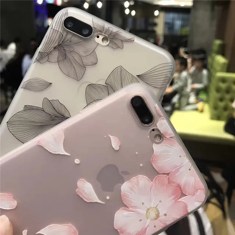 13 mini case Ricestate Flower Silicon Phone Case For iPhone 6 7 8 Plus X XS MAX Flowers and animals Cases For iPhone XR 8 7 6 Plus Soft Cover case for iphone 13 