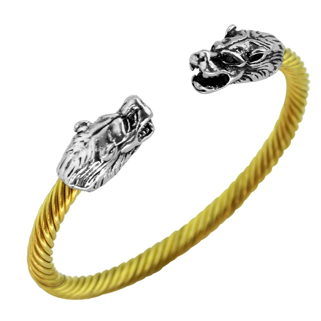 19 Types Viking Bracelets Bangles Leading Opening Two Headed Wolf 19 Types Viking Bracelets Bangles Leading Opening Two Headed Wolf Bracelet Punk Vintage Jewelry For