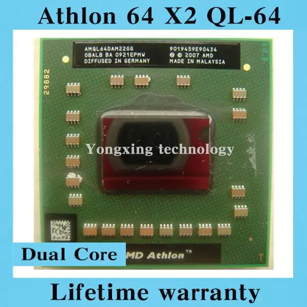 AMD Athlon 64 X2 QL64 QL-64 AMQL64DAM22GG 2.1Ghz Socket S1 Mobile CPU Processor