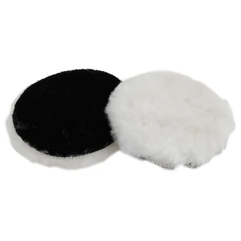 

2 Pcs 125mm Dia Faux Wool Buffing Pad Car Detailing Polishing Buffer