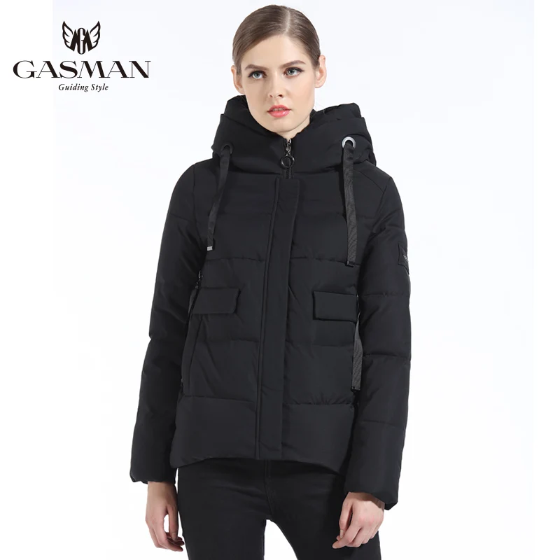 

Women Winter Down Jacket Short Casual Overcoats Hooded Warm Down Parka For Women Fashion Warm Winter Windproof Coat GASMAN 2018