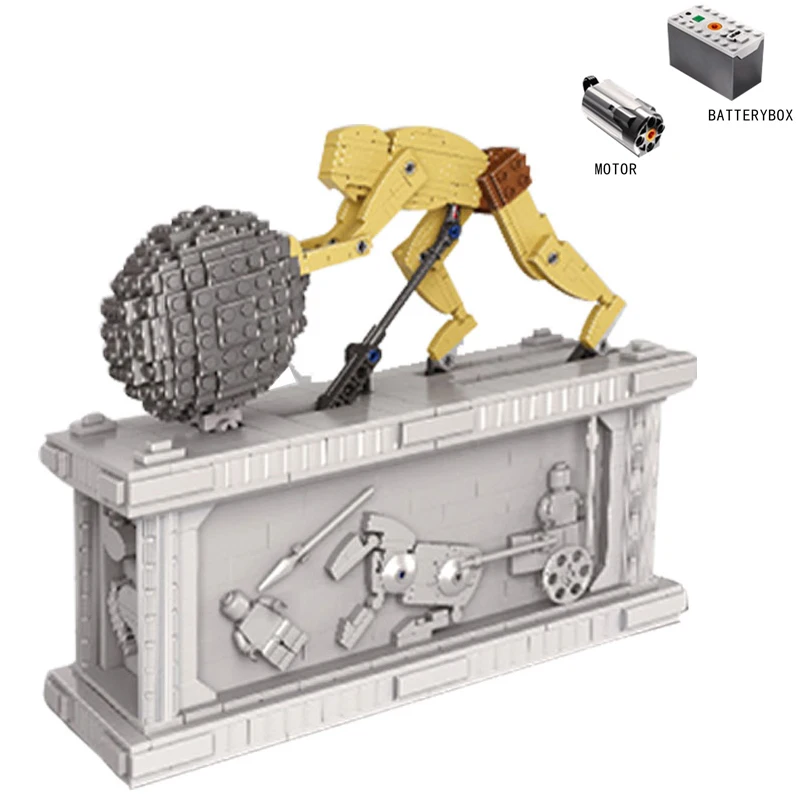 NO BOX Technic серия двигатель Batterybox сисисифон усовершенствованная модель Древняя Греция король строительные блоки игрушки для детей Совместимые наборы - Цвет: NO BOX