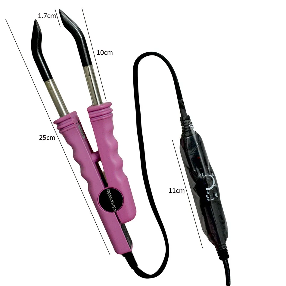 Fusion Connector Iron 220V EU Plug Fusion Iron Heat Wand Connector FOR Keratin Bonded Human Hair Extensions