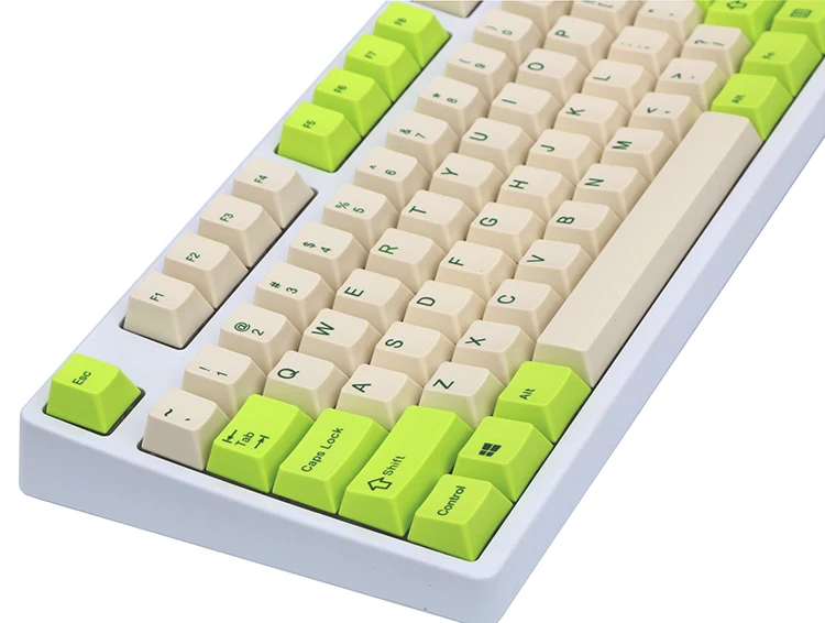 Шампанского keycap 108/137 клавиш PBT Вишневый профиль краситель-сублимированный MX Переключатель для механической клавиатуры keycap только keycap