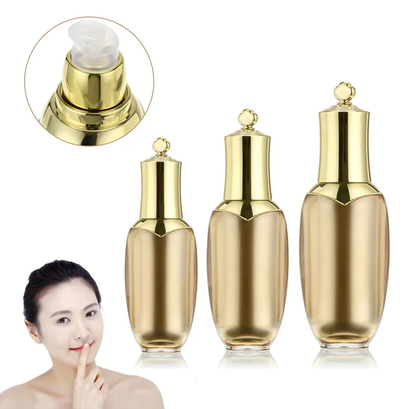 

1Pc 30/50/80ml Gold Crown Empty Sample Pot Bottle Makeup Cosmetic Cream Container