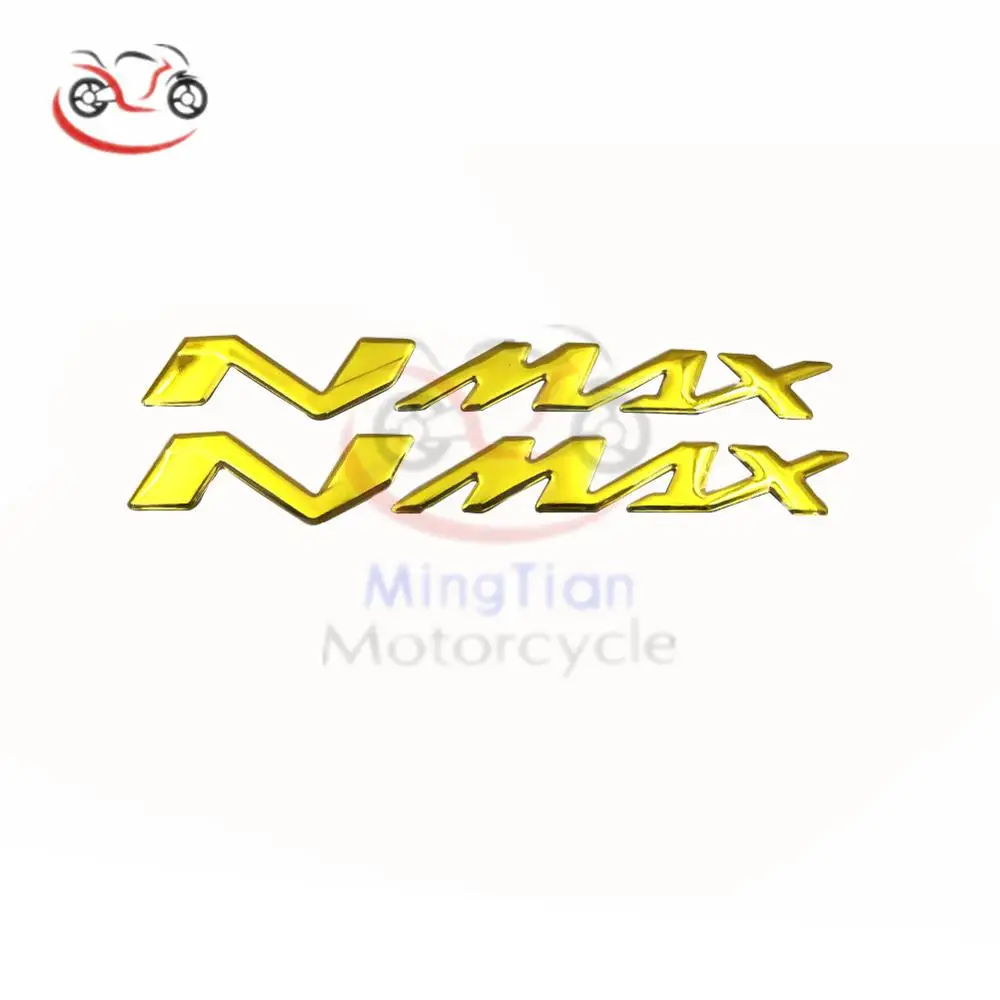 N Max Logo Chrome Motorcycle 3d Stickers Tank Decals Applique
